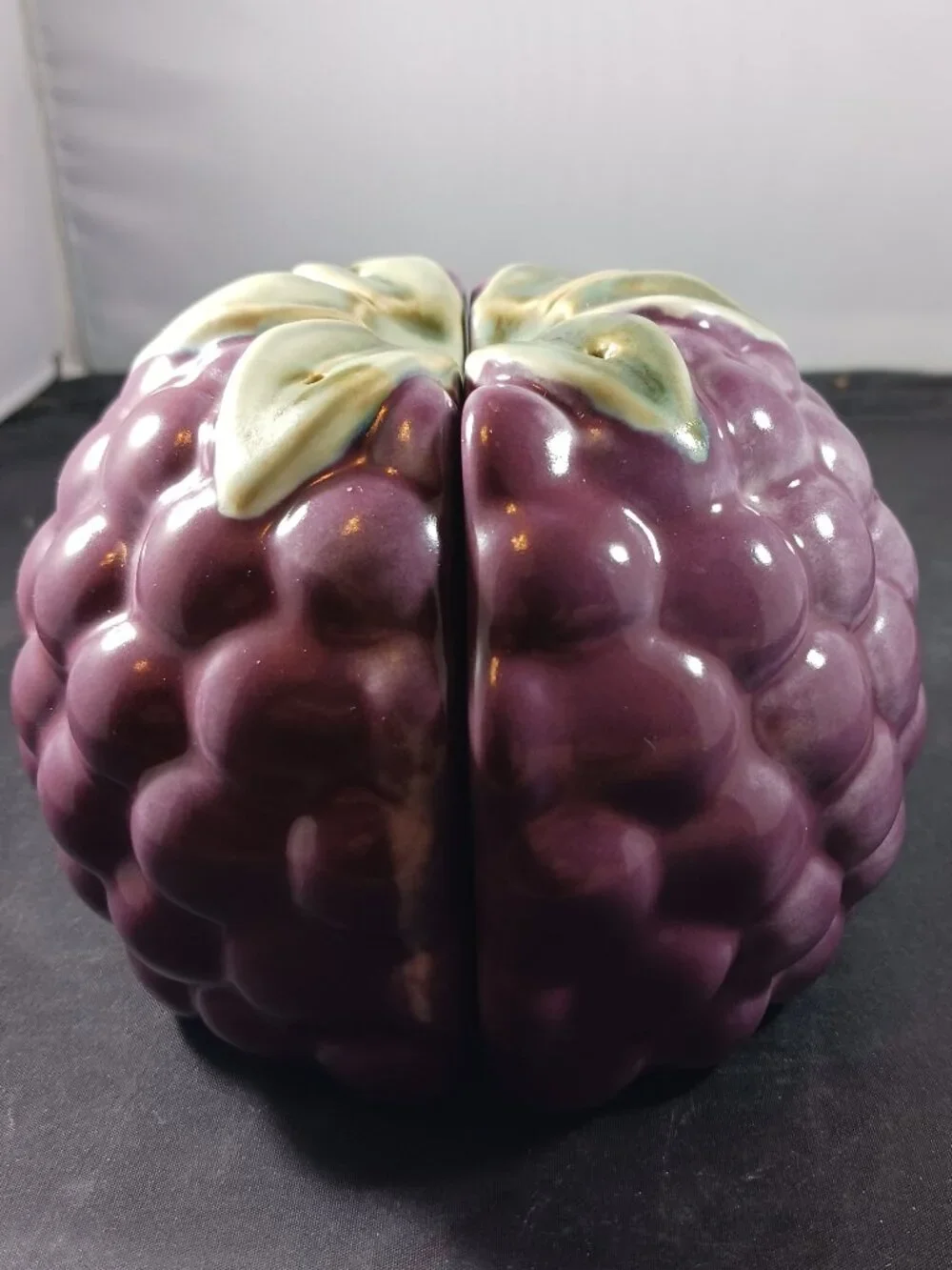 Pfaltzgraff Jamberry Sculpted Berry Shaped Salt & Pepper Shakers